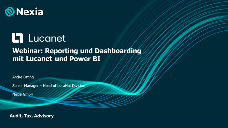 Webinar: Reporting und Dashboarding mit LucaNet und Power BI