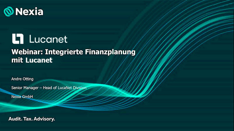 Webinar: Integrierte Finanzplanung mit Lucanet