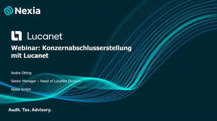 Webinar: Konzernabschlusserstellung mit Lucanet