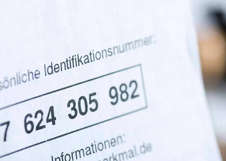 Bereit für die Wirtschafts-Identifikationsnummer